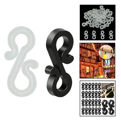 Крючки для водостоков Клипсы для наружного освещения Клипсы для освещения с S-образным крючком