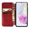 For Samsung Galaxy A35 5G PU Leather Case Rhombus Imprint Wallet Stand Phone Cover