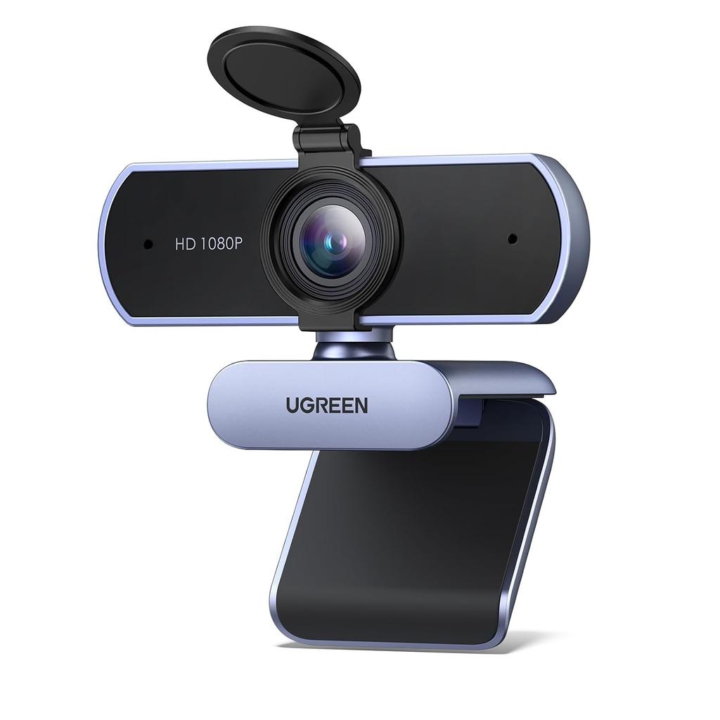 Веб-камера UGREEN FineCam Lite 1080P30Hz 2 миллиона пикселей 85° сверхширокий угол обзора космический серый