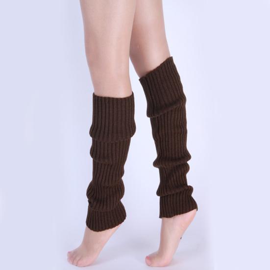 1 Pair Winter Leg Warmers Warm Japanese Style JK Leg Sleeves Strips Stretchy Fit Knitting Calf Socks Party Sports Yoga Dance Foot Covers