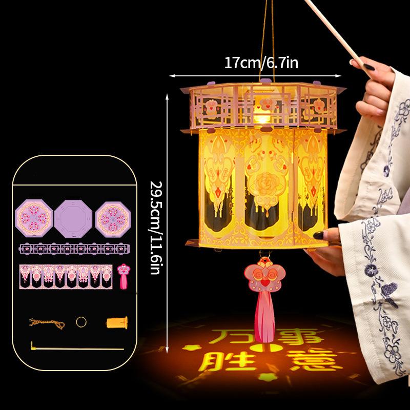 Chinese Paper Lantern Mid- Autumn Festival Lanterns Japanese Lantern Wedding Accessorie Autumn Decor DIY Material Pack