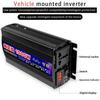 Преобразователь напряжения DC12V 24V в AC 220V, чистая синусоида, для путешествий, грузовика, автомобиля, бытовой техники, портативный, солнечный инвертор