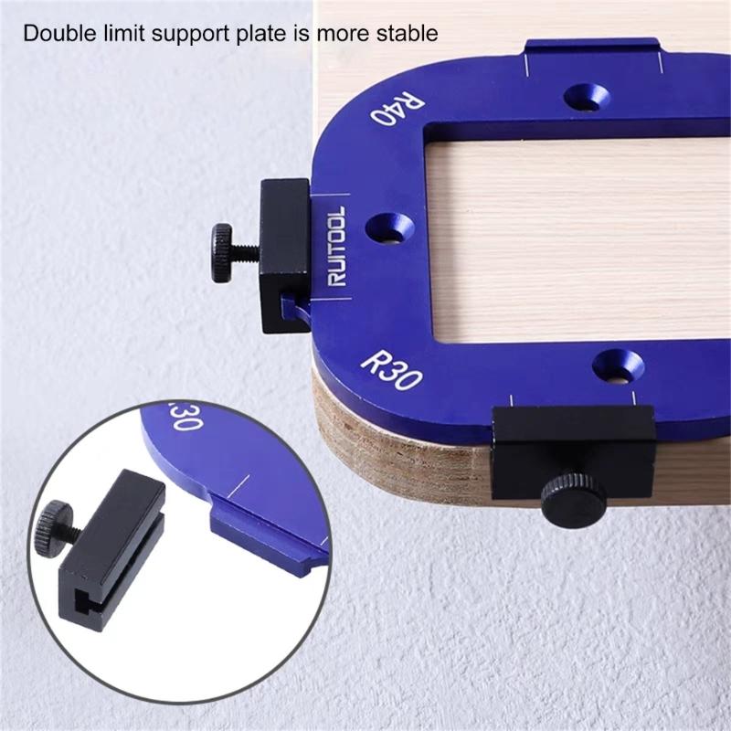 Радиусный угловой модуль 10/15/20/25 мм для столярных работ и энтузиастов DIY, отличающийся прочной конструкцией из алюминиевого сплава