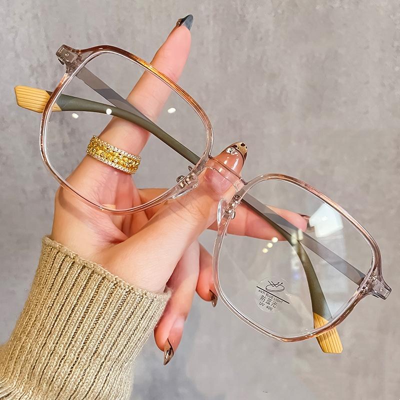 Мужские Женские Очки с Оправой TR для Миопии Новый Тренд Оптические Линзы с Диоптриями Унисекс Стильные Оверсайз Очки для Близорукости