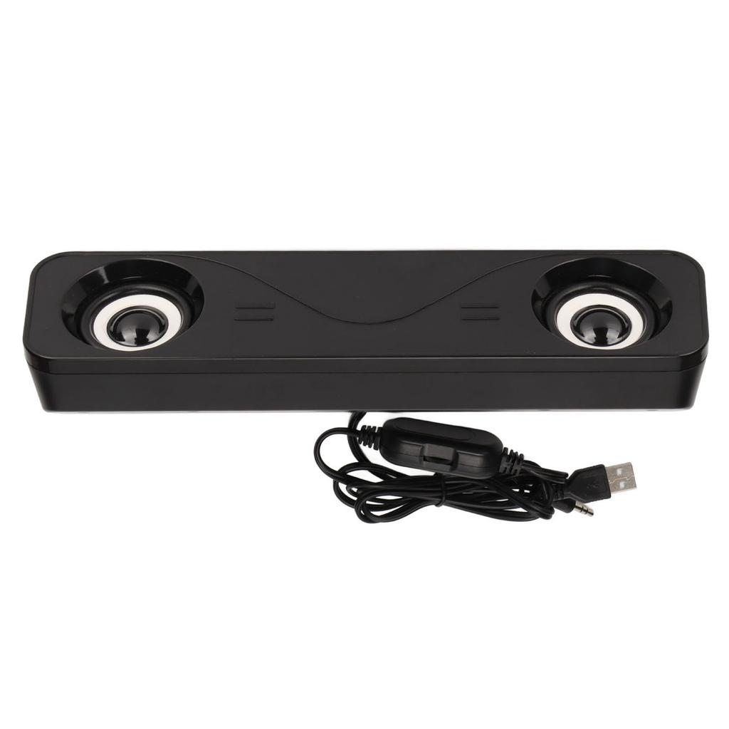 Компьютерный динамик с питанием от USB, стерео, Plug and Play, портативный настольный динамик с проводным управлением для ПК