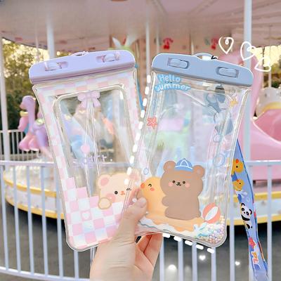 Водонепроницаемая сумка для мобильного телефона с сенсорным экраном, подушка безопасности для плавания, сумка-молния Ziplock, прозрачная герметичная сумка для наездника на вынос