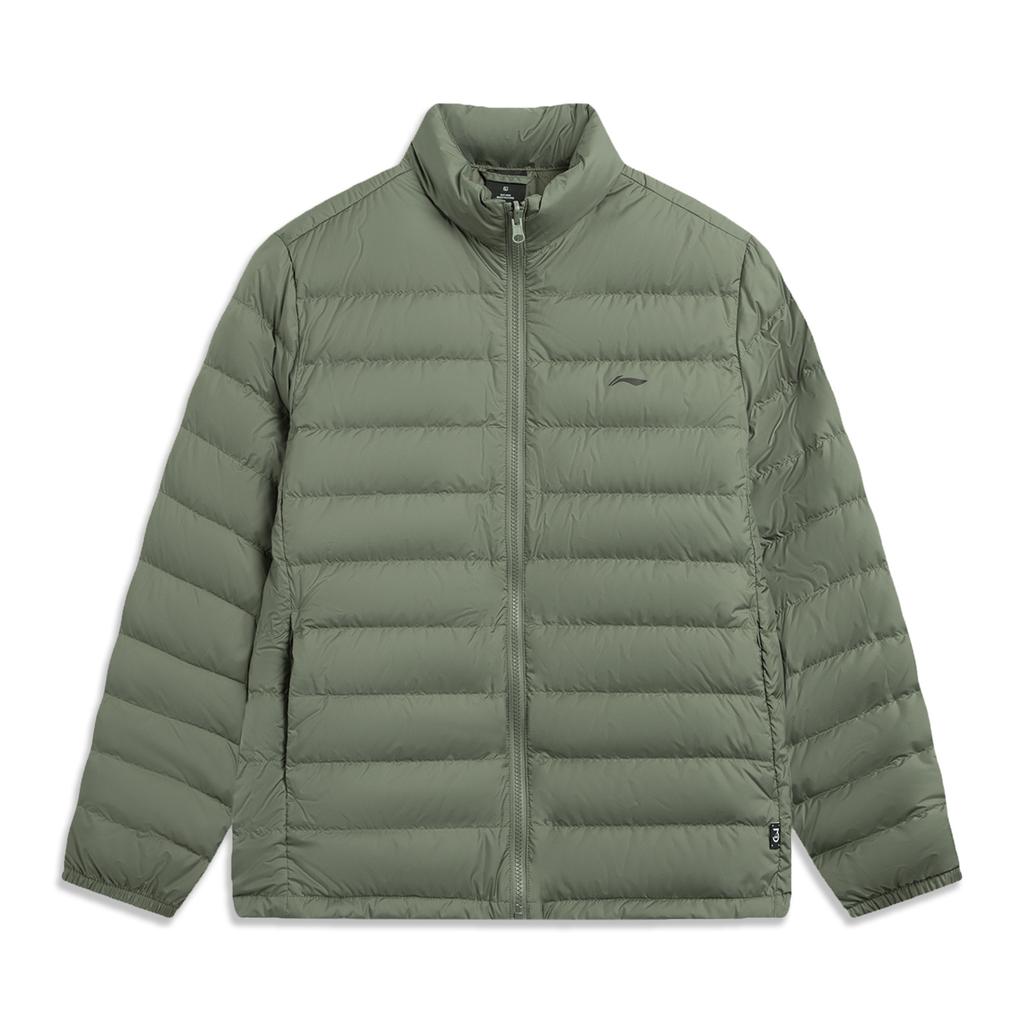 Li-Ning Мужская куртка пуховик свободного кроя три-в-одном на молнии с капюшоном серии CF для улицы AWBV091-1