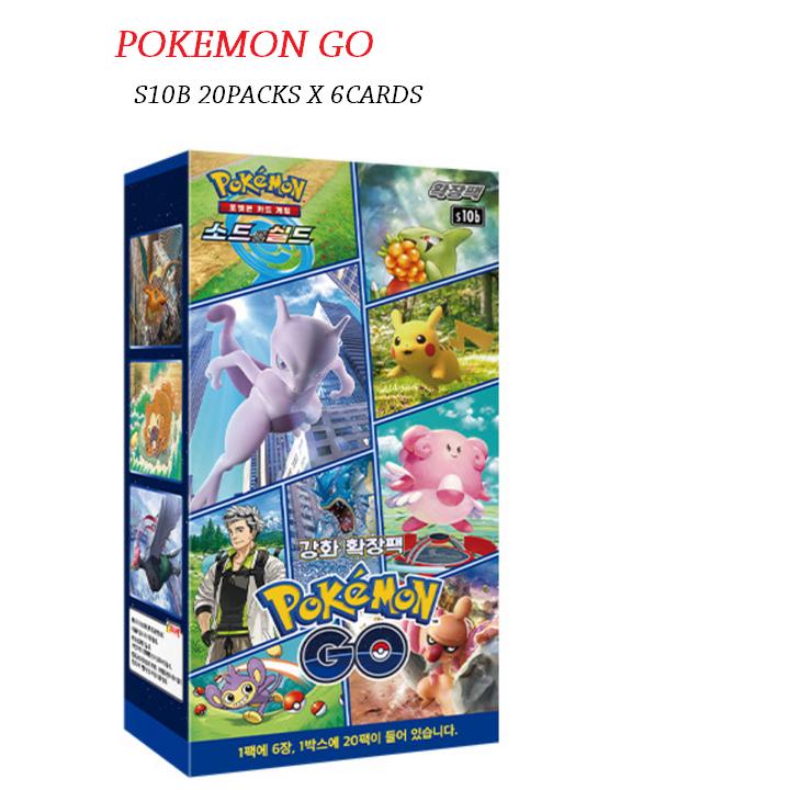Карты покемонов POKEMON GO Booster Box s10b, 20 упаковок * 6 карт, меч и щит, корейский (Нет промо-пакетов)