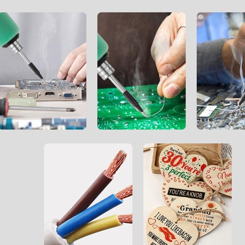 USB-совместимый паяльник Наконечник Высокая теплопроводность Медные материалы Быстрая замена Менее 30 секунд
