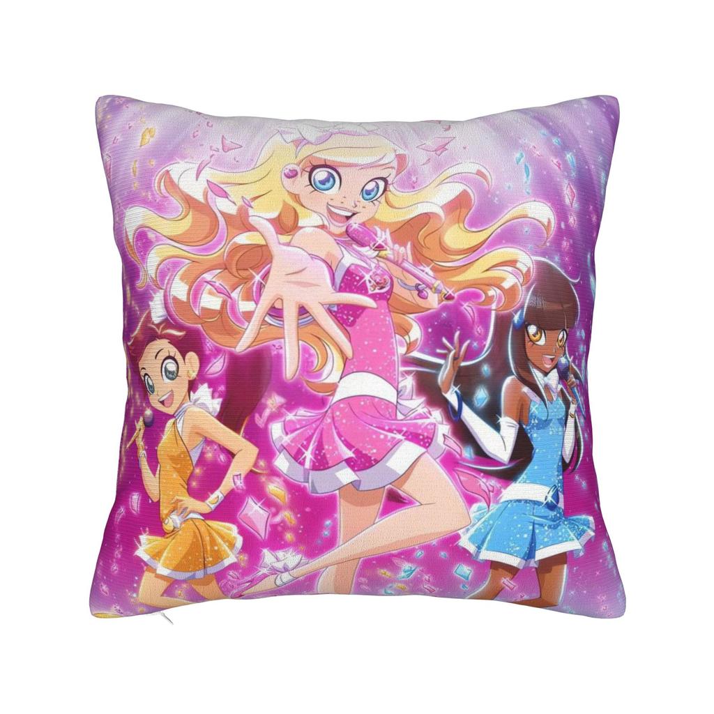 LoliRock Kopo Music Girls Pillow Cover  Comfy Cushion Cover Cute Funny Pillow Case For Sofa Home Decor