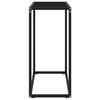 VidaXL Table console Noir 60x35x75 cm Verre trempé 322804