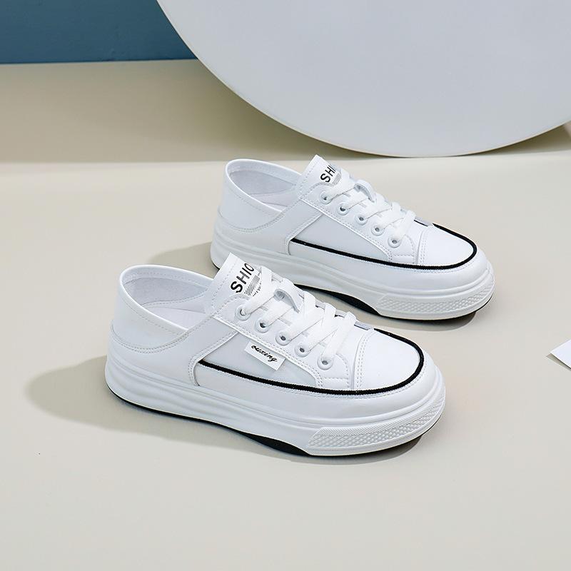 Soft Soled White Shoes for Women Thick Soled Board Shoes for Spring and Summer New Fashionable Breathable and Versatile Casual Shoes