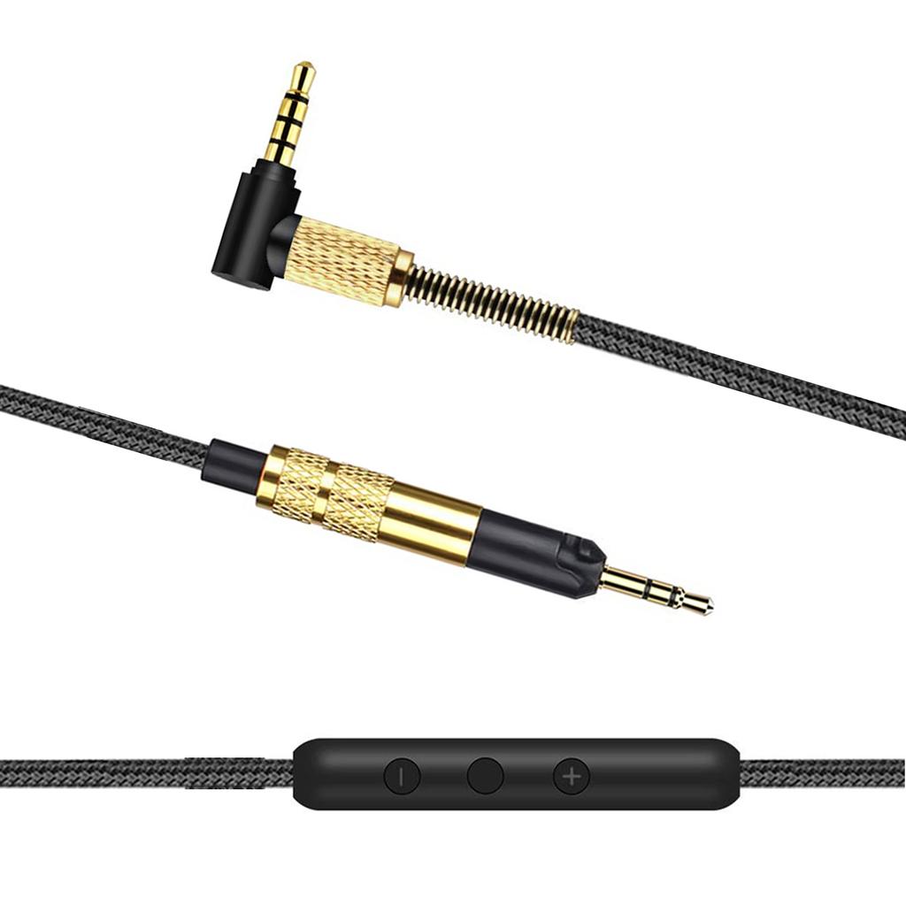 Кабель наушников 2,5 мм - 3,5 мм для HD598/HD599/HD558/HD518/HD599. Износостойкий шнур гарнитуры. Управление по линии.