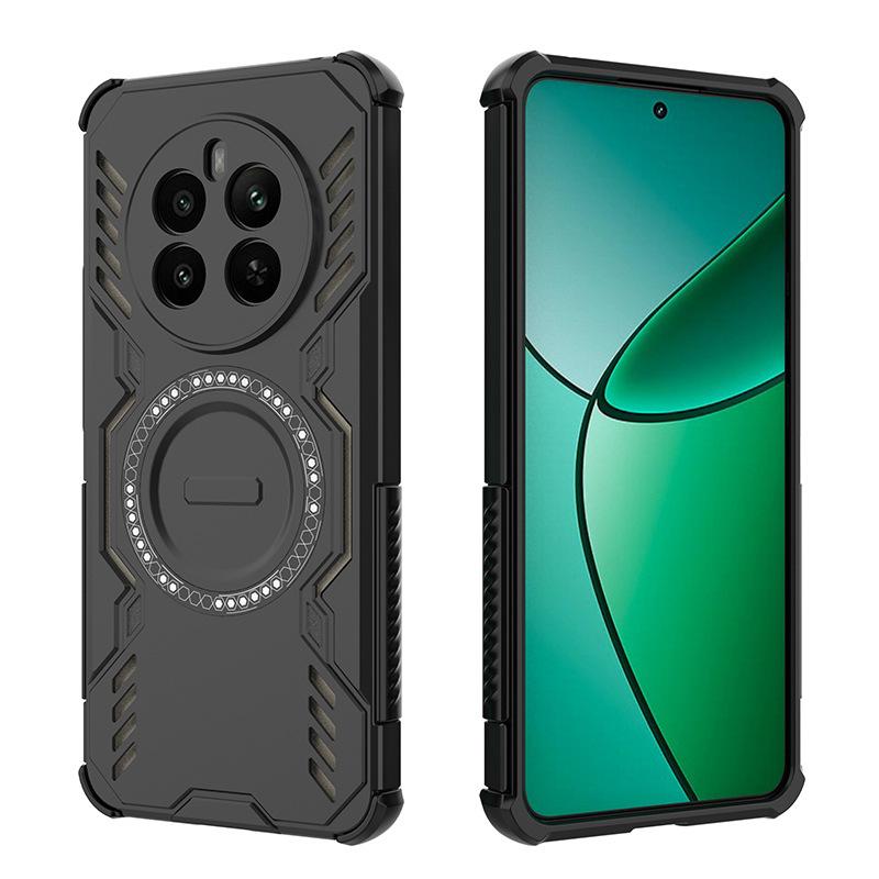 Чехол MagSafe для Oppo Realme 12 Plus/Realme P1, Магнитный противоударный чехол-крышка для Oppo Realme 12 Plus/Realme P1