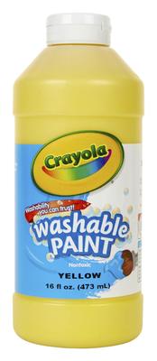 Краска Crayola Bottle Paint Yellow Single Color Bottle Легко смывается водой 473 мл 201634 Оригинальный продукт