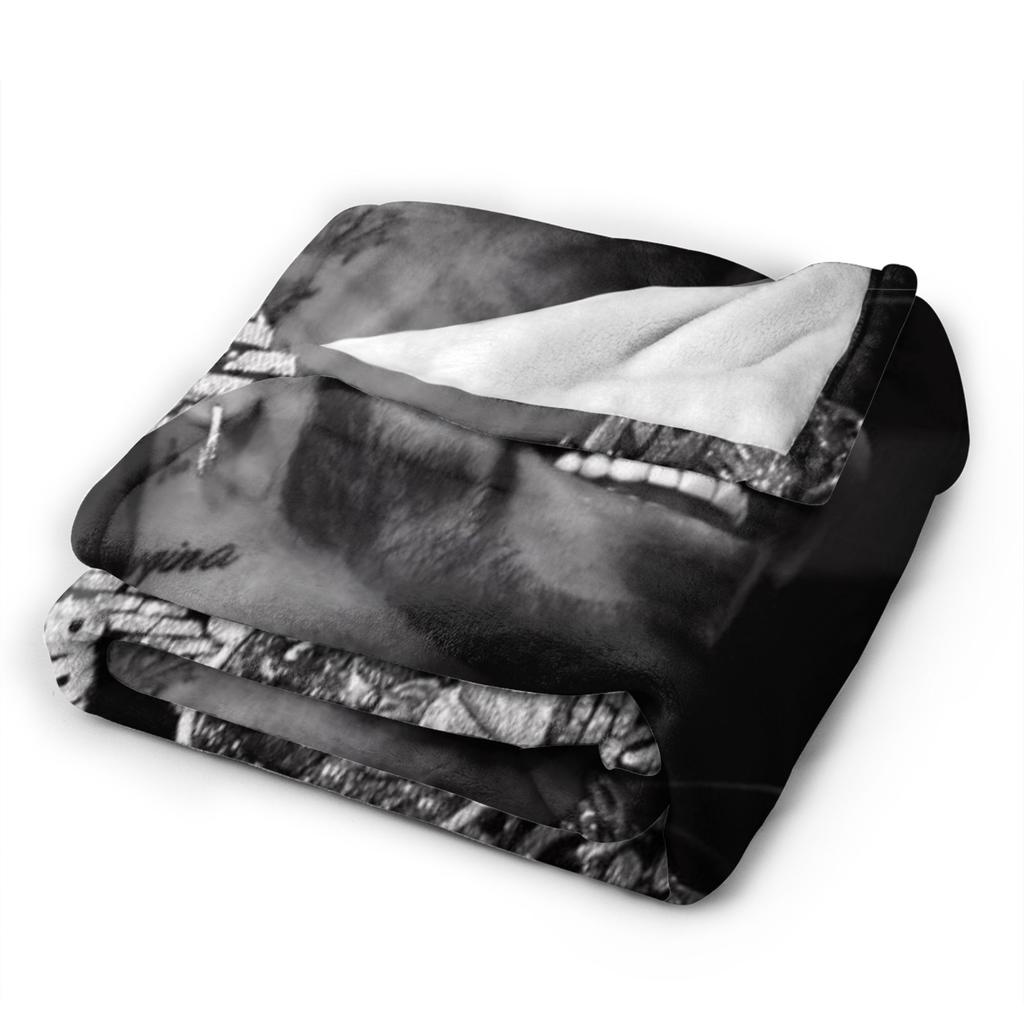 Rapper Anuel AA printed Blanket Picnic Flannel Throw Blanket For Couch Bed Soft Custom DIY Quality Bedspread Gift Idea