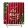 Christmas Household Bathroom Shower Curtain Four-Piece Bathroom Non-Slip Door Mat Bedroom Living Room Floor Mat Carpet