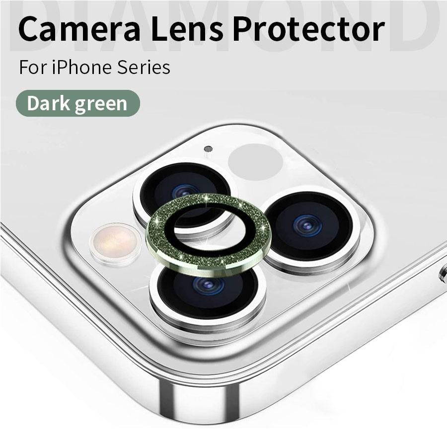 1 шт. защитная пленка для объектива камеры Bling Diamond для iPhone 11 12 13 14 15 16 Pro Max Diamonds Metal Ring защитная пленка для объектива камеры из закаленного стекла