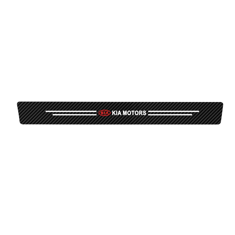 BBER3 Car Door Sill Plate Sticker Anti-scratch strip for KIA Ceed Carnival Sportage 4 Picanto Bongo 3 Soul Rio Ray Auto Accessories
