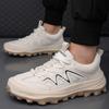 2025 New Lightweight Flats Men Casual Leather Sneakers Non-slip Breathable Male Outdoor Running Shoes Lace Up Soft Sport Shoes