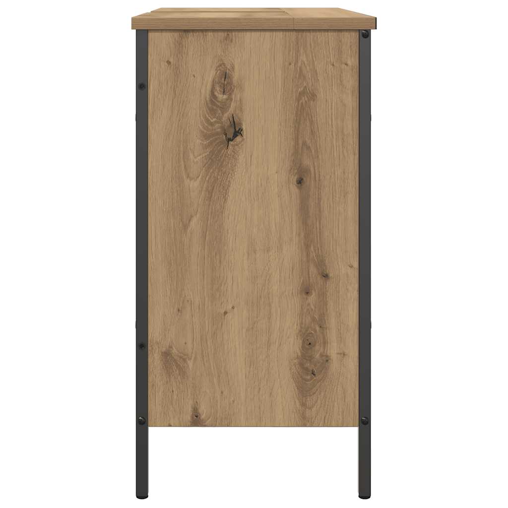 Artisan Oak Bathroom Vanity Cabinet 60 x 30 x 60 cm Particleboard