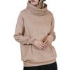 Oversized Turtleneck Gray Sizes [atONE] ATN-0009 Women's Sweater, Beige, LL-3L