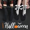 Halloween Mid-Length Sock Couple Socks Halloween Look Special Ghost Design Comfortable Bat Design Cute One Size