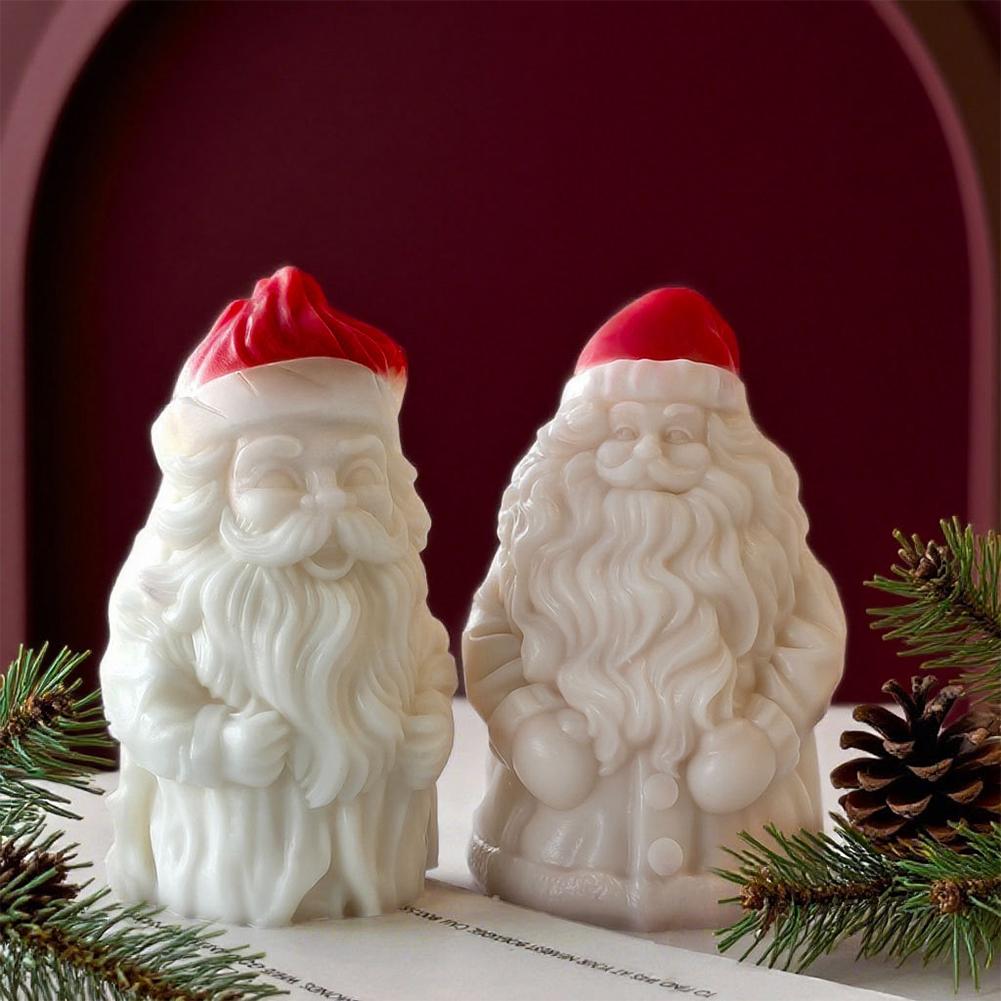 Santa Claus Silicone Mold Resin Casting Mould Aromatherapy Candle Mould for DIY Candle Making Polymer Clay Craft Plaster