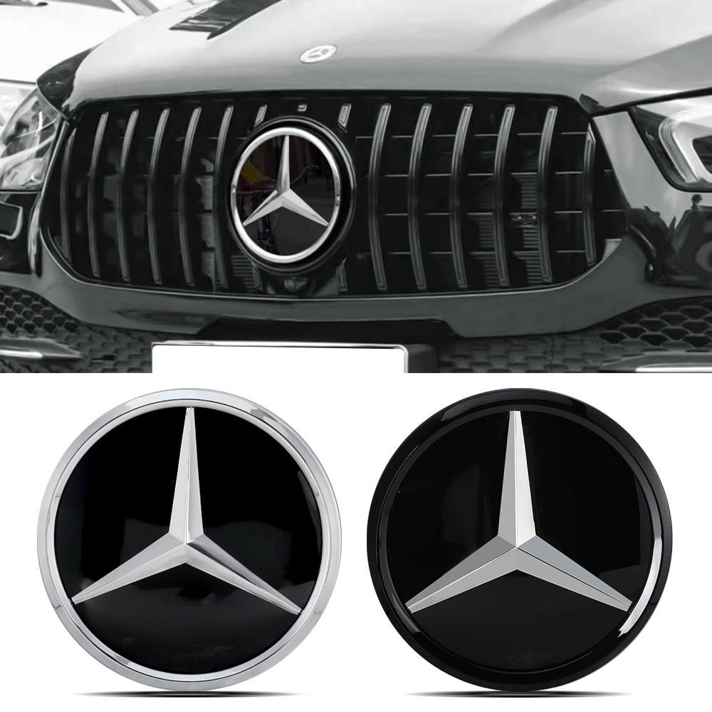 For Mercedes Benz A C B V G E Class GLK GLA GL CLS ML GLC GLS GLE W204 W205 1pcs Car Grill Emblem Star Badge Front Grill Logo MZABC1