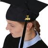 Матовая выпускная шапочка с кисточкой 2026 года, регулируемая эластичная, унисекс, для церемонии выпуска из старшей школы, средней школы, колледжа
