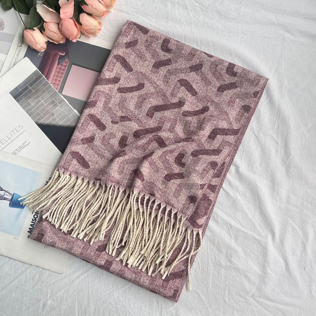 Winter Scarf for Women High End Fashion Houndstooth Shawl Long Tassel Imitation Cashmere Men's Warm Scarf