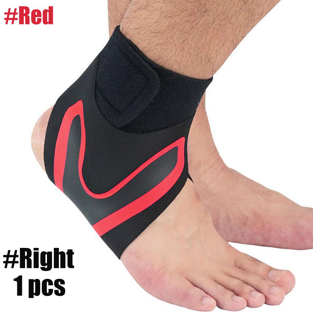 1 Pc Sport Compression Ankle Support Ankle Stabilizer Brace Tendon Pain Relief Strap Foot Sprain Injury Wrap Basketball Football