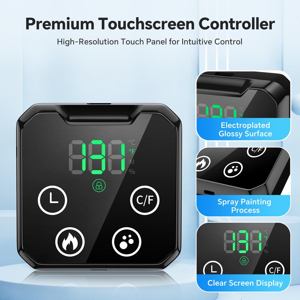 Warm & Cold Compress Air Compression Waist Massage Belt for Body Relaxation and Comfort Heating Ice Pack Type-C Rechargeable