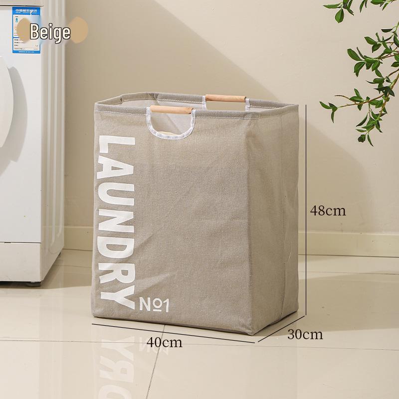 Large Foldable Waterproof Laundry Hamper - Portable Fabric Storage Basket for Bathroom