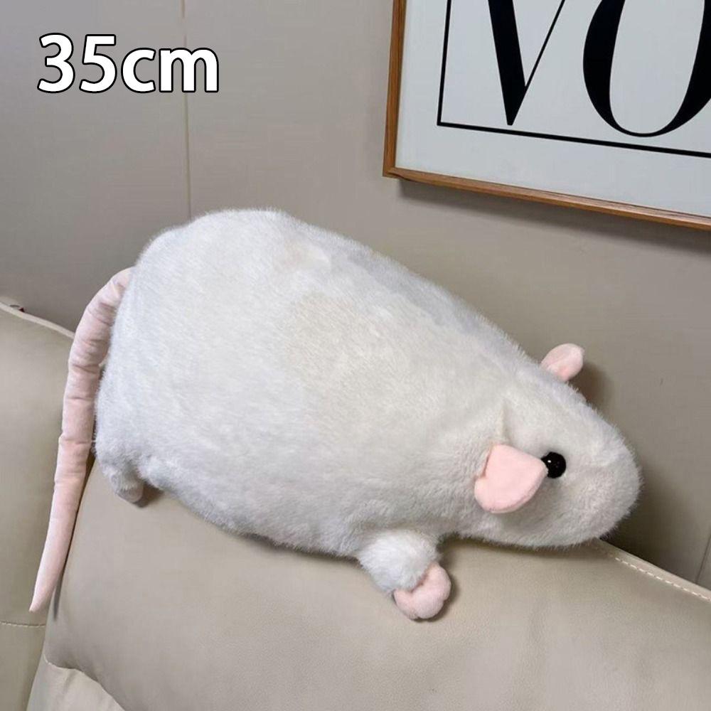 35/50см Ветка с цветами Кукла-крыса Плюшевая фигурка животного Милая кукла-мышь Подарок для детей День рождения