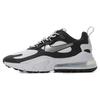 Air Max 270 React Spliced Sports Breathable Low-Top Running Shoes Women Sneaker Black White CQ4805-101