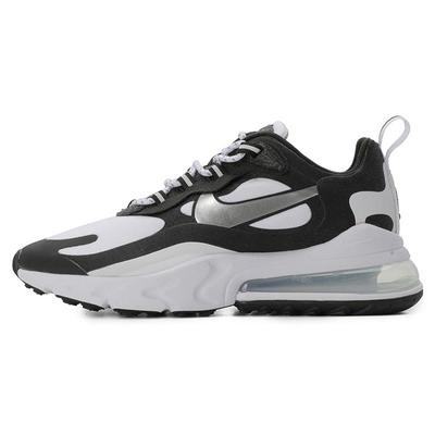 Air Max 270 React Spliced Спортивные Дышащие Кроссовки с Низким Верхом Женские кроссовки Черно-Белые CQ4805-101