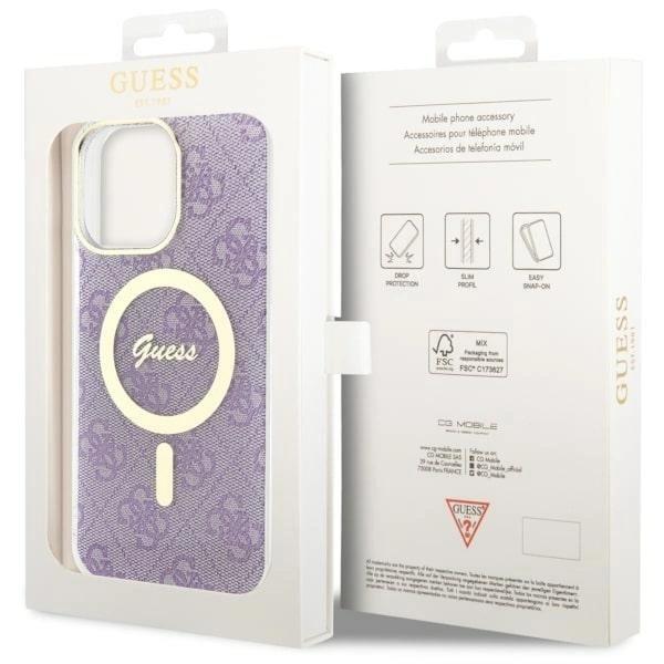 Guess Guhmp14Xh4Stu Case For Iphone 14 Pro Max 6.7 Purple/Purple Hardcase 4G Magsafe