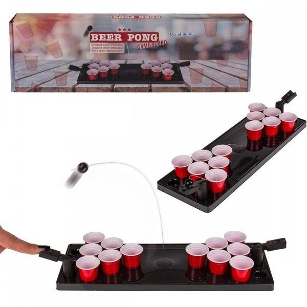 Mini Beer Pong Drinking Game with 2 Catapults