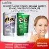 Зубная паста для удаления пятен от сигарет, отбеливания, чистки зубов и защиты десен