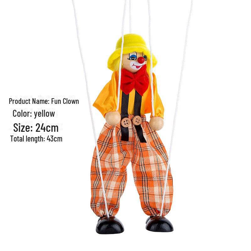Handmade Wooden Pinocchio Marionette Puppet Doll