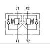 VBCD G38 DE 3/8 inch DOUBLE OVERCENTER VALVE Balance Hydraulic Counterbalance Valve  for machinery hydraulic circuits system