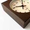 KATOMOKU Dual Use Clock 6, Brown, km-131BRRC, Wall/Tabletop Use, Radio-Controlled Clock, Continuous Second Hand, 14cm