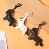 Women'S Bag Pony Keychain Pendant High Quality Pu Leather Horse Ornament Handmade Stitching Charm Fashion Accessories Gift