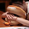 Face Down Capybara Table Rest Pillow Circular Capybara Plush Pillow Capybara Nap Pillow  School