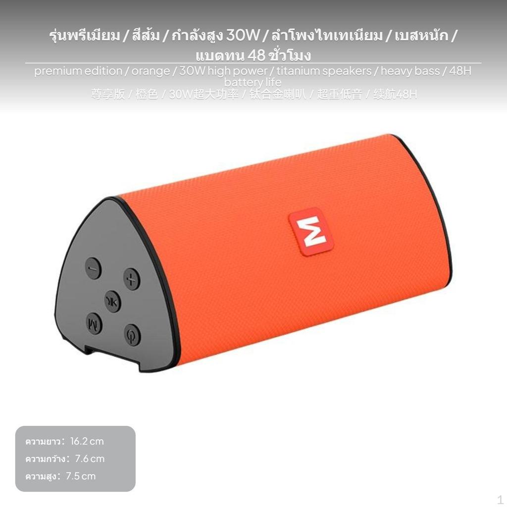 30-ваттная Bluetooth-колонка, портативная, водонепроницаемая, для улицы, с басами, высококачественный звук, Черный Флагман