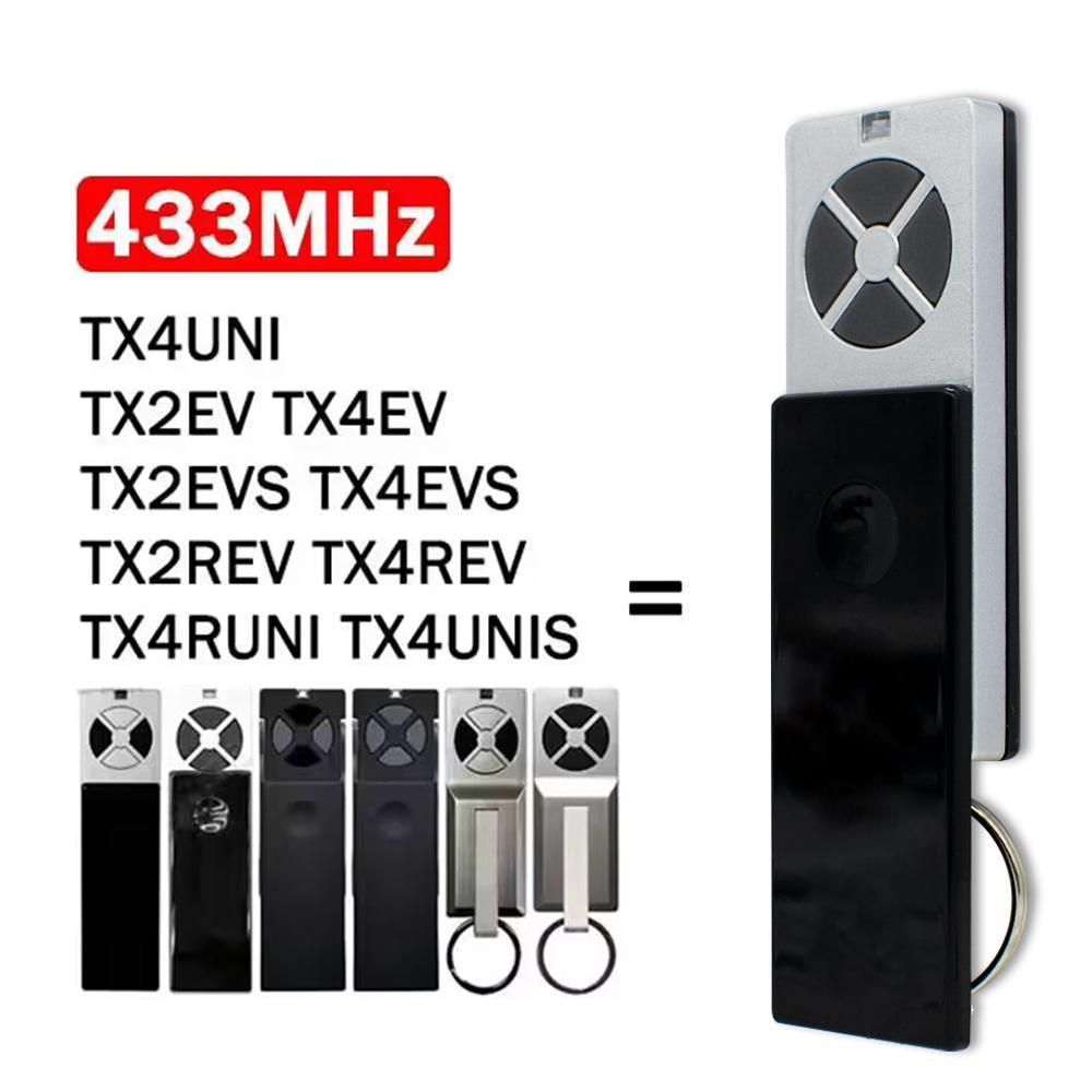 TX4UNI TX2EV TX2REV TX4UNIS TX4UNIF TX4RUNI Пульт дистанционного управления для гаража Открыватель гаражных ворот 4 кнопки 433 МГц