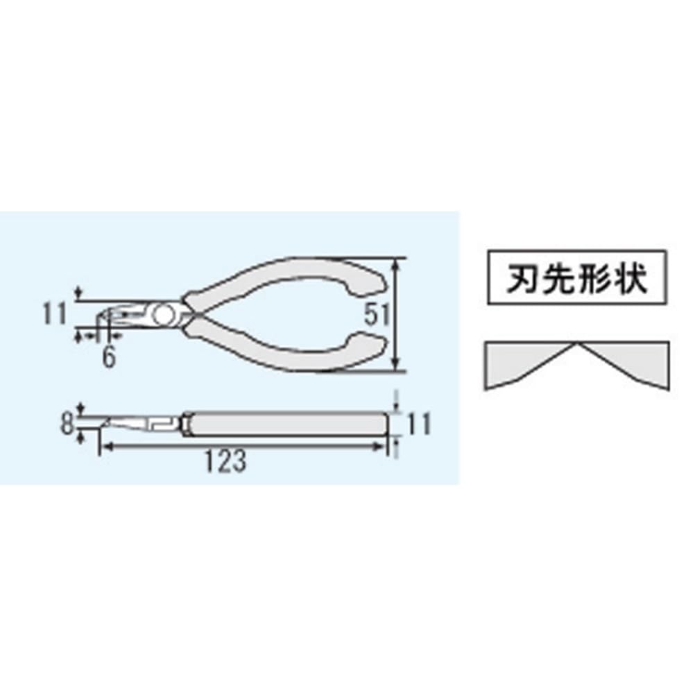 ENGINEER Chip blade thin for plastic model Cutter, 45-degree angle, blade, precision, kits, 123mm, NZ-05