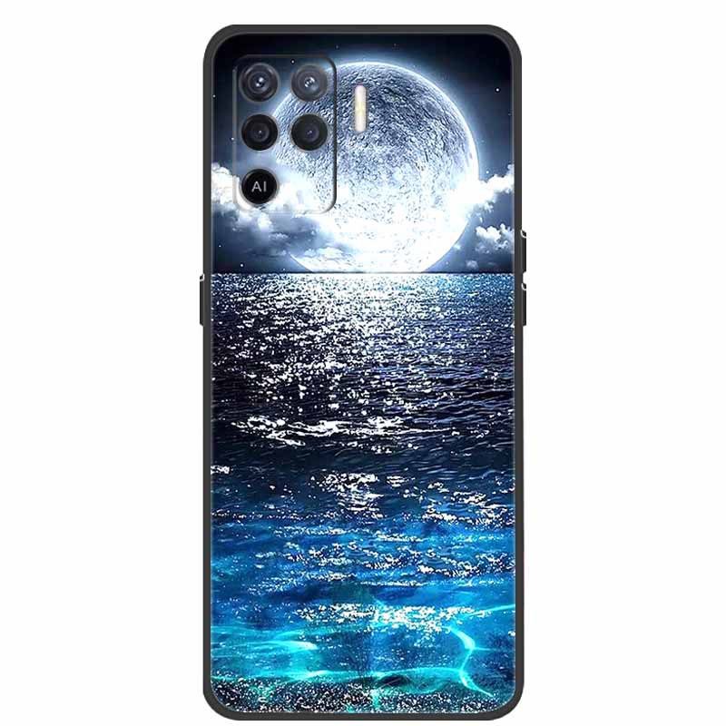 Для чехла OPPO Reno5 Lite Чехол Ударопрочный Мягкий силикон ТПУ Задняя крышка Для телефона Oppo Reno 5Z 5 Lite Чехол 5Lite CPH2205 Fundas