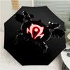 Автоматический зонт с принтом World of Warcraft, 8 спиц, железный каркас, пластиковая ручка, подходит для путешествий на открытом воздухе и на каждый день, идеальный подарок